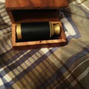 Pirate telescope in a wooden case